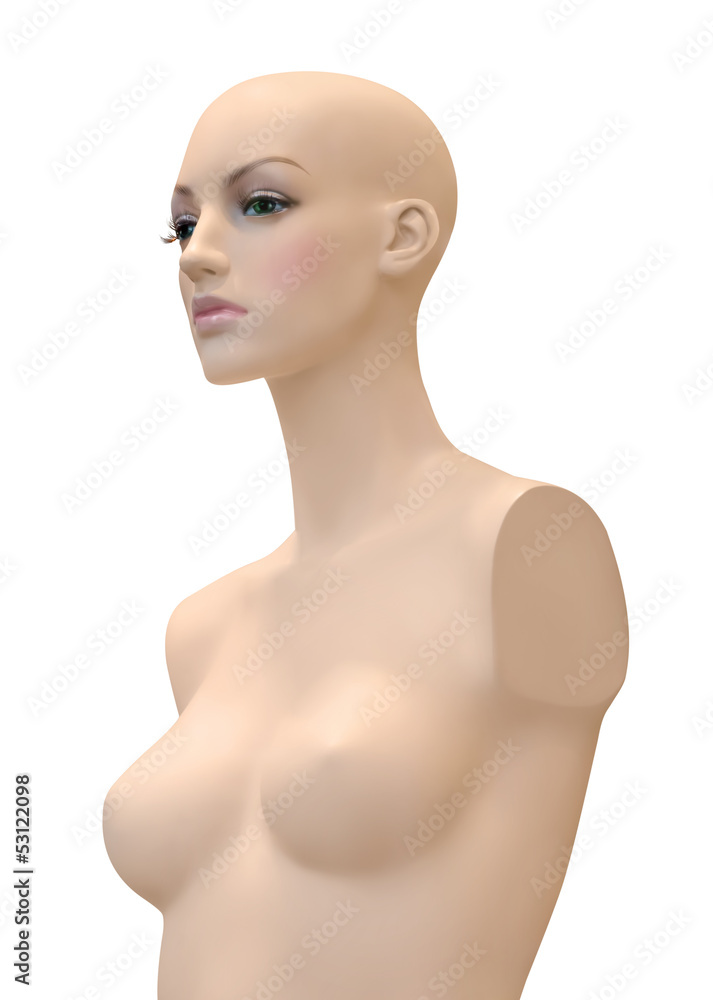empty mannequin with white background empty mannequin with white background