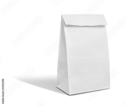 recyle white paper bag