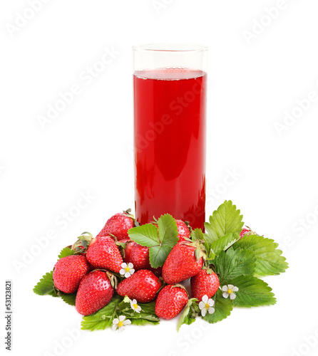Strawberries juice