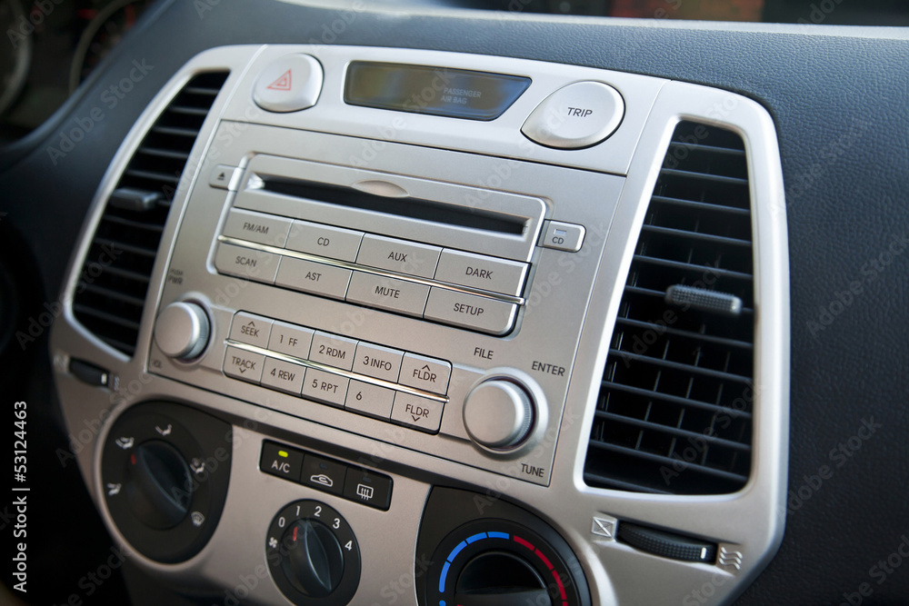 Car Stereo & Air Conditioning Controls