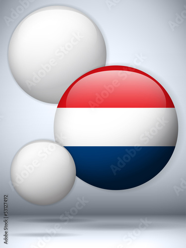 Free Download Netherlands Flag Glossy Button - GFXLoad
