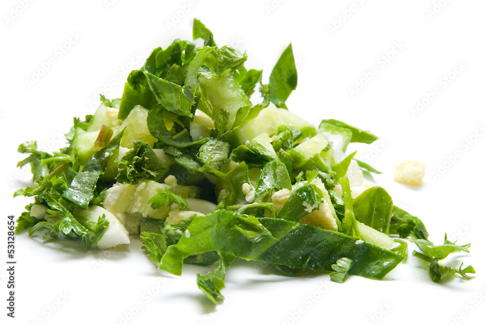 Spring salad with fresh vegetables Spring salad with fresh vegetables
