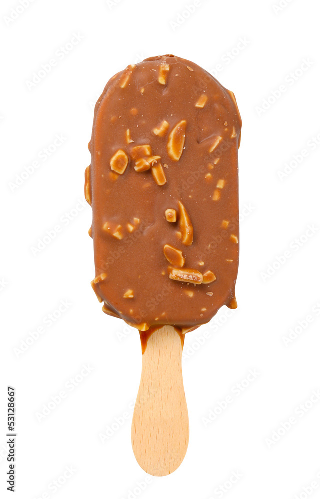 Almond chocolate ice lolly Almond chocolate ice lolly