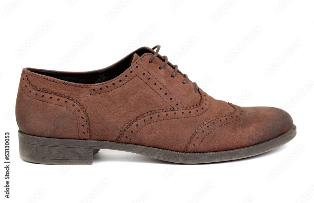 One brown shoe style casual design One brown shoe style casual design
