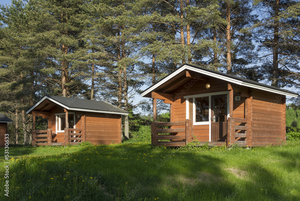 Fototapeta premium Camping cabin
