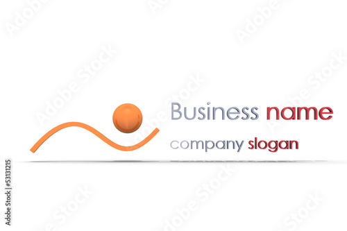 business name 3d vector