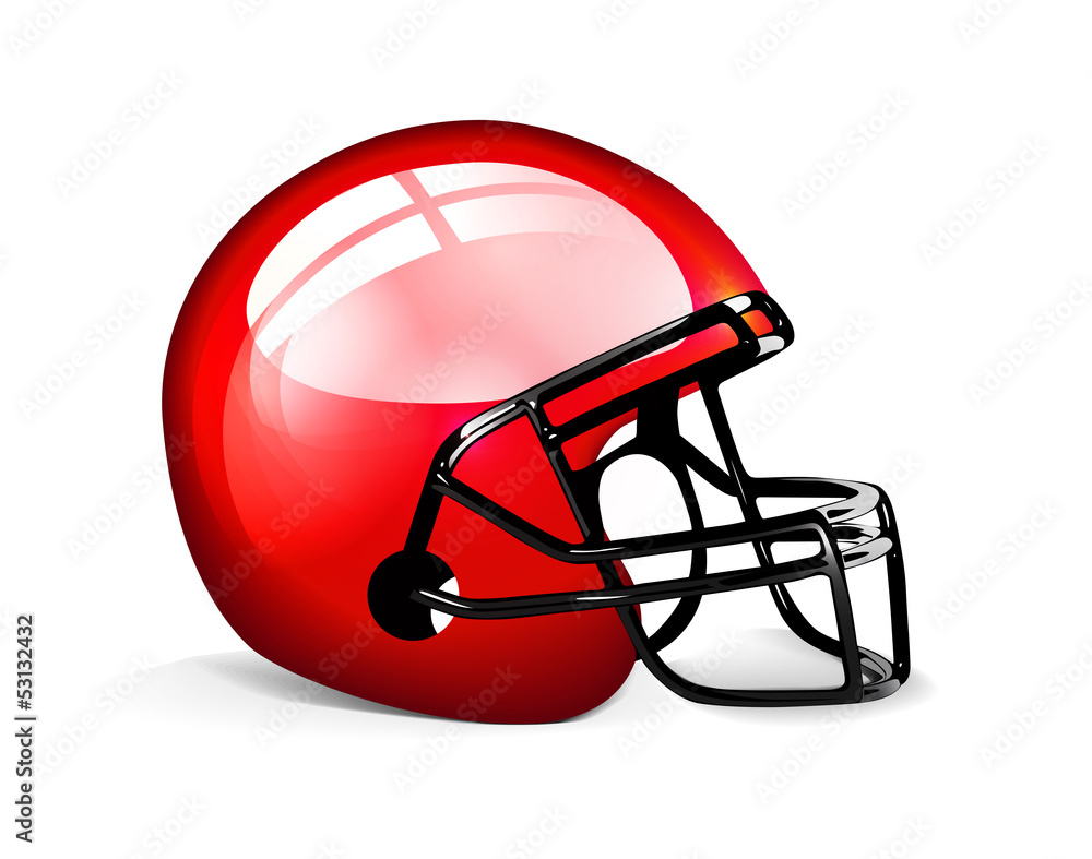 Red football helmet Red football helmet