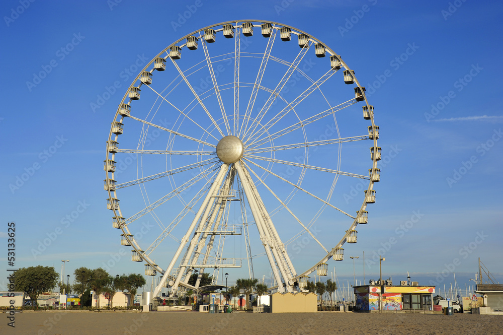 Ferris wheel on the beach