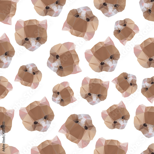 Cat from a geometrical pattern