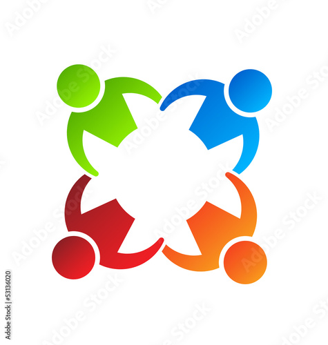 Team Hold 4 Logo Design element