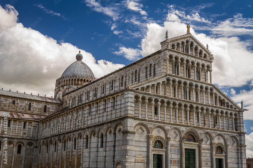 Ancient cathedral in Pisa, Italy