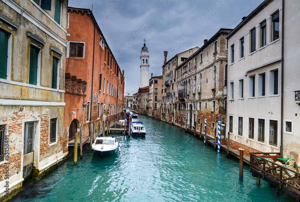 Venice water channel in Italy