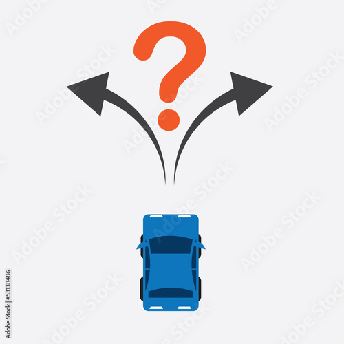 Top of car unsure where to turn