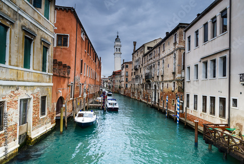 Venice water channel in Italy © ecstk22