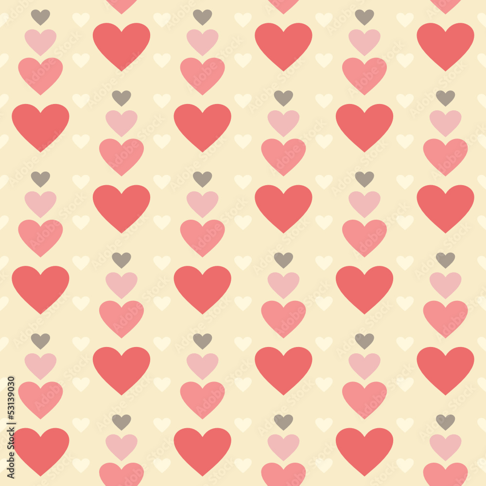 Heart pattern set for Valentine's day