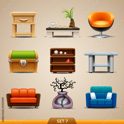 Furniture icons-set 7