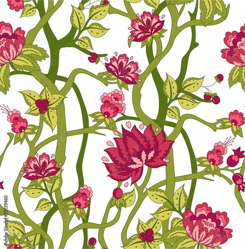 seamless vintage flower pattern