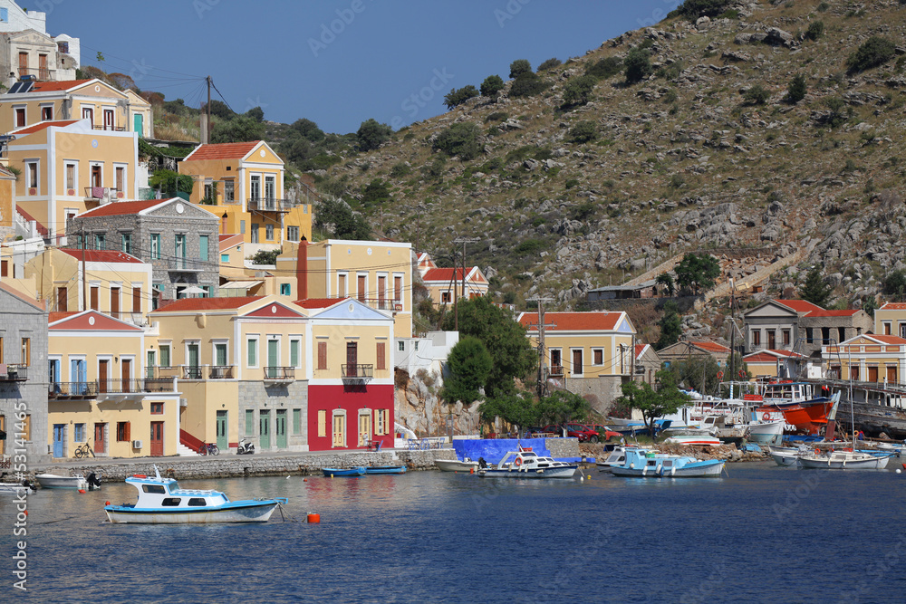 Hafen der Insel Symi, Griechenland