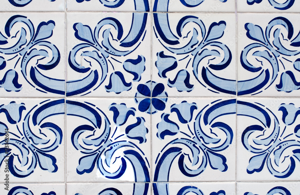 Obraz premium Traditional Portuguese glazed tiles