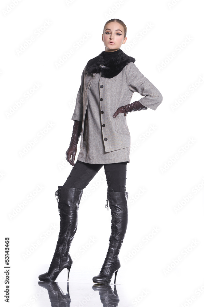 Portrait of a styled professional model Portrait of a styled professional model