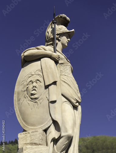 Wallpaper Mural Statue in old town of Heidelberg Germany