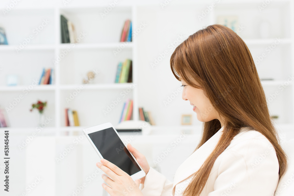 Beautiful young businesswoman working in office Beautiful young businesswoman working in office