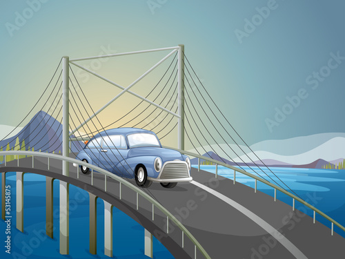 A car on the road