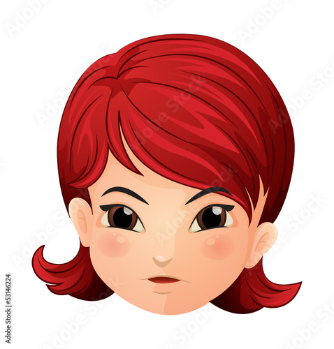 A face of a girl