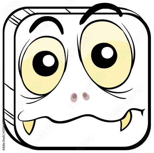 A square-shaped face