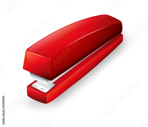 A red stapler