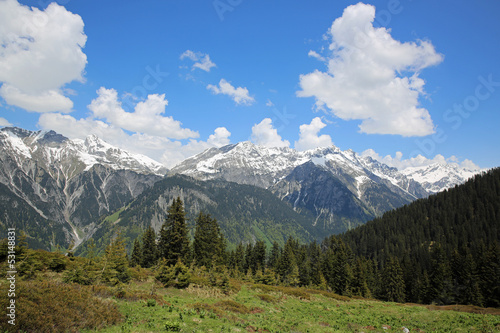 Klostertal in Vorarlberg. Österreich