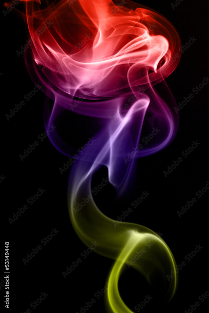 Multicolored smoke Multicolored smoke