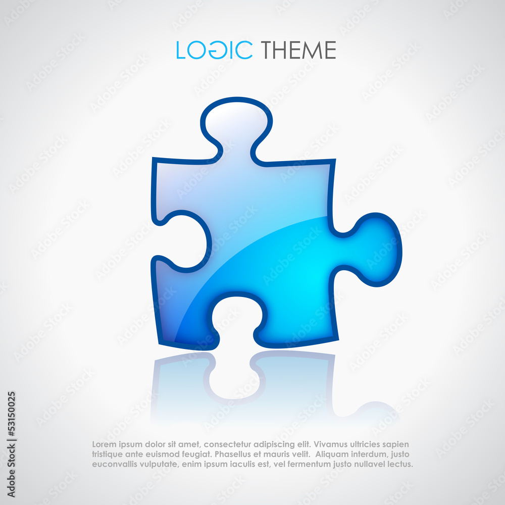 Vector puzzle poster Vector puzzle poster