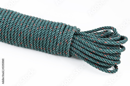 Green nylon rope