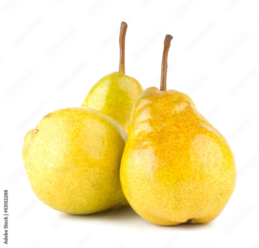 Fresh pears isolated on white background Fresh pears isolated on white background