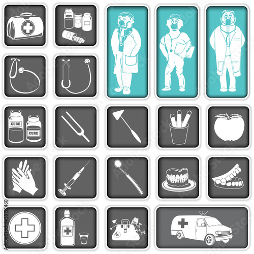 doctor squared icons
