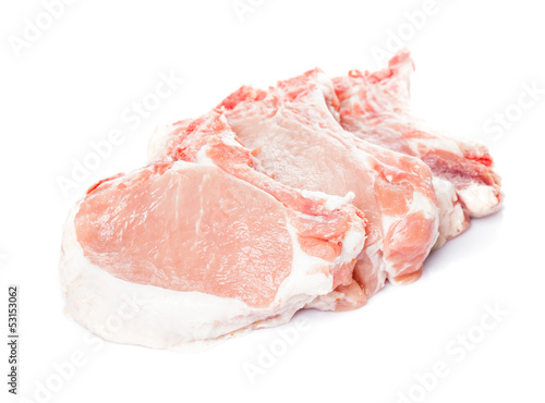 Raw pork loin