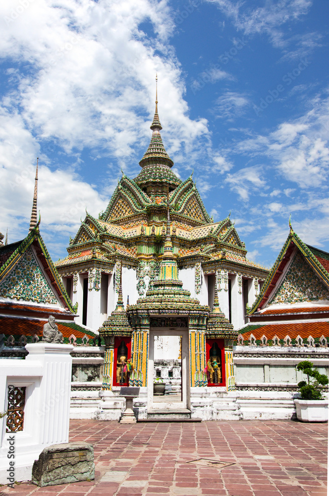 pavilion of Wat Pho temple in Bangkok, Thailand.