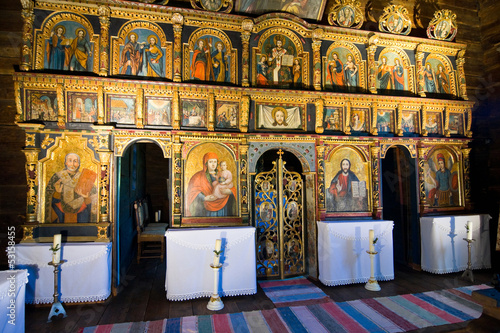 iconostasis in slovak orthodox church photo