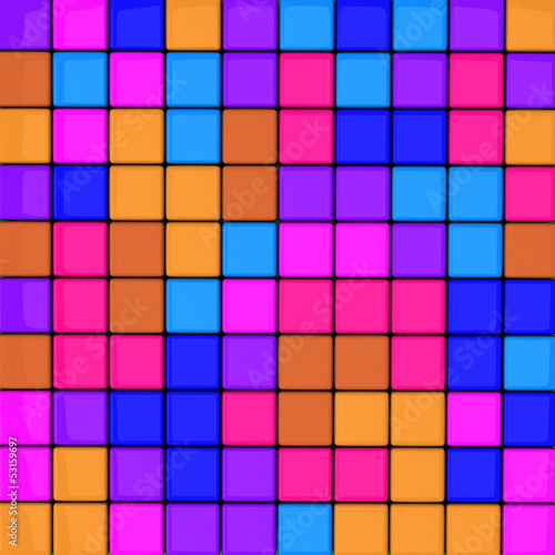 Colorful mosaic background  3d