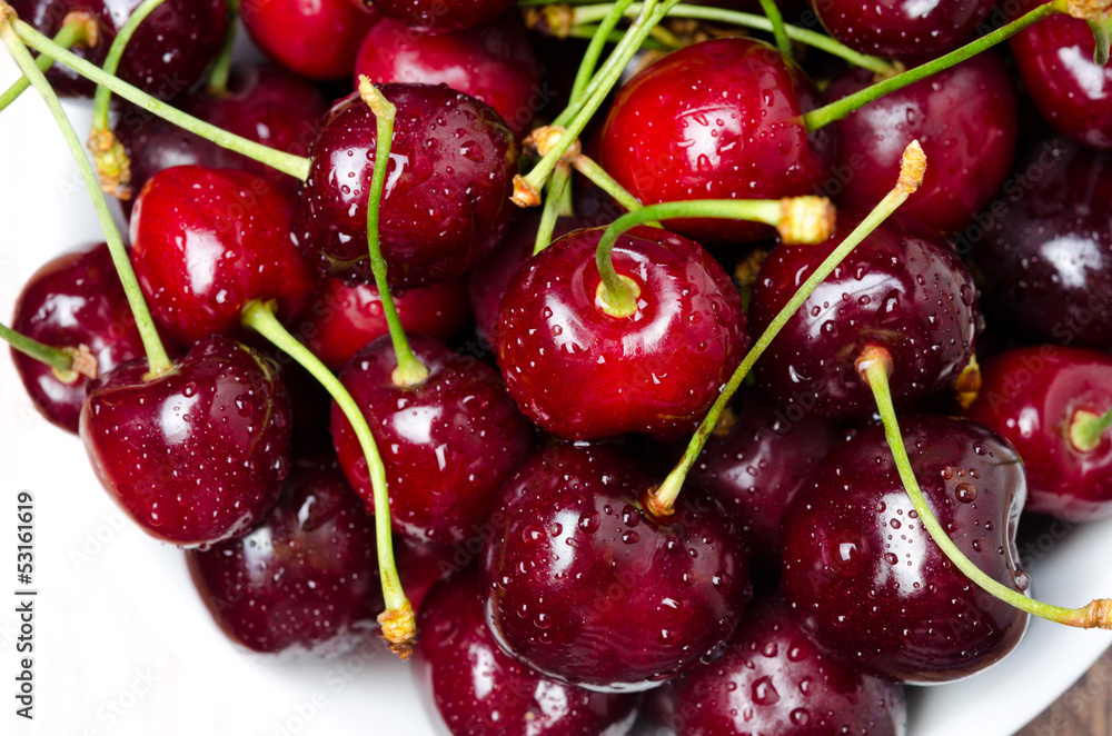 close-up of fresh cherries, selective focus close-up of fresh cherries, selective focus