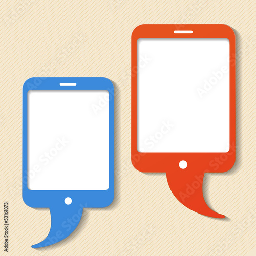 Smartphone Speech Bubbles