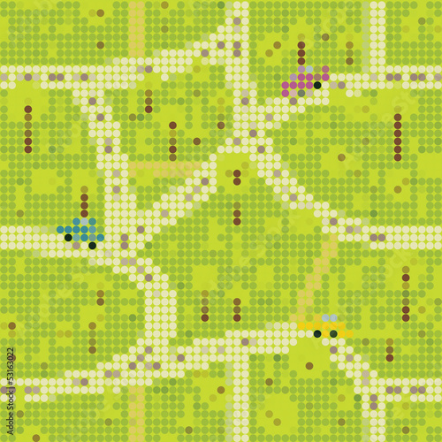 seamless pattern with the wood and roads