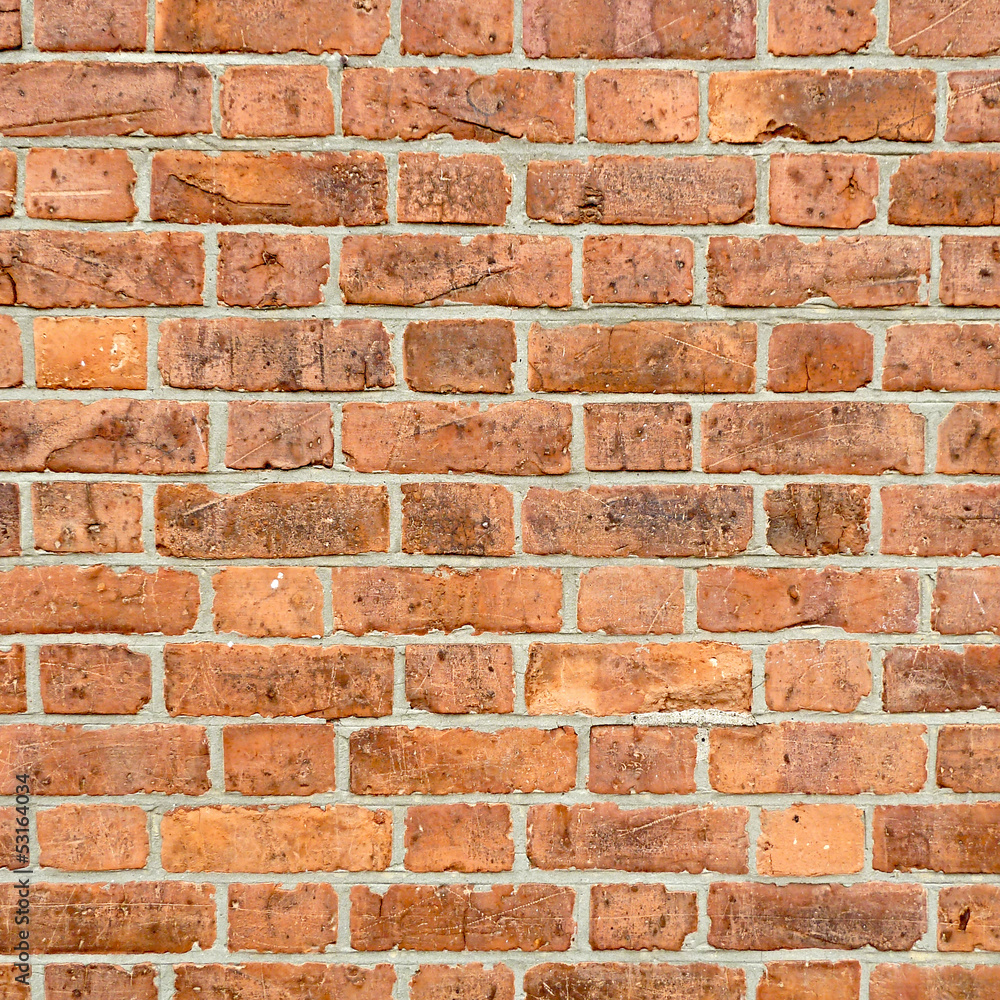 Fototapeta premium Red bricks grunge wall