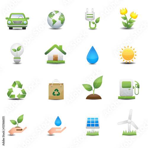 Energy icons set