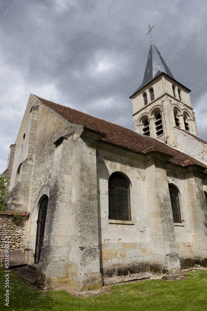 Church of Themericourt, Val d'oise, Ile de France, France