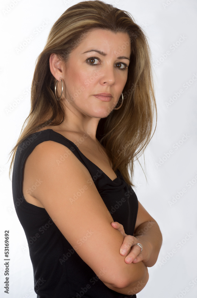 Naklejka premium girl in black dress