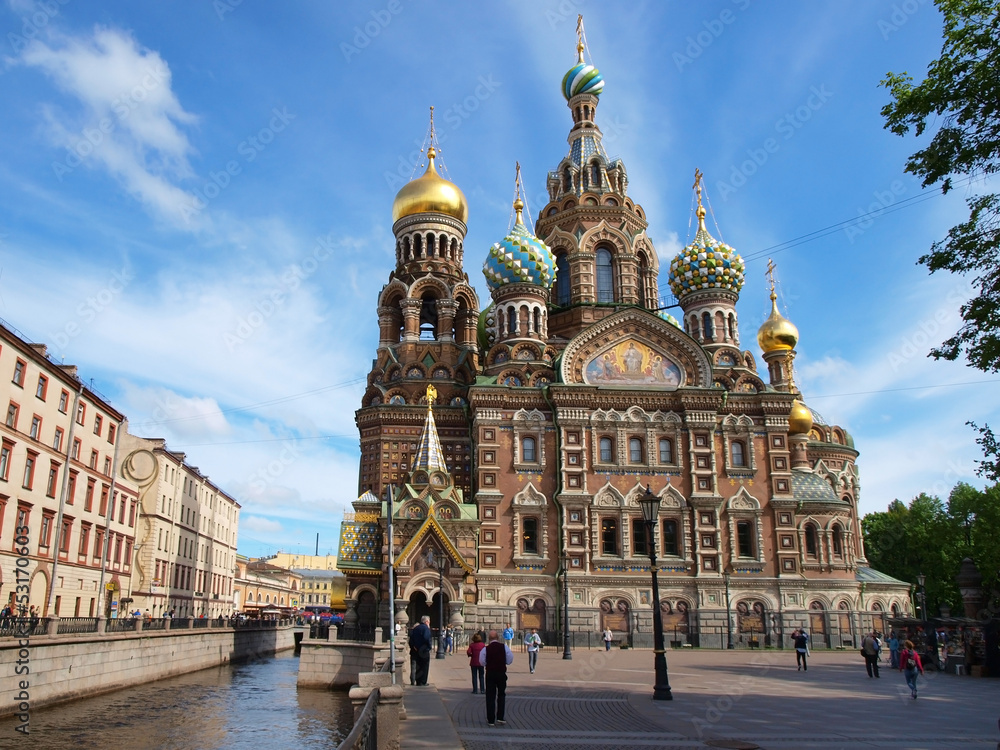 Spas-na-krovi cathedral in Saint-Petersburg