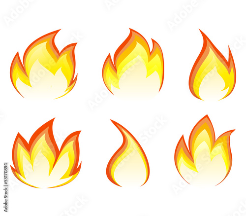 Collection of fire icons