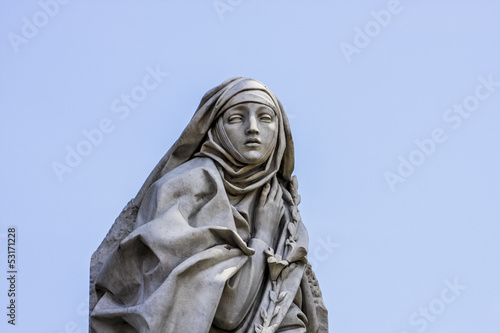 Fotografija Catharina Da Siena Statue in Rome